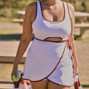 NWT Beach Riot x Anthropologie Astrid Mini Wrap Sport Tennis Dress Plus Size